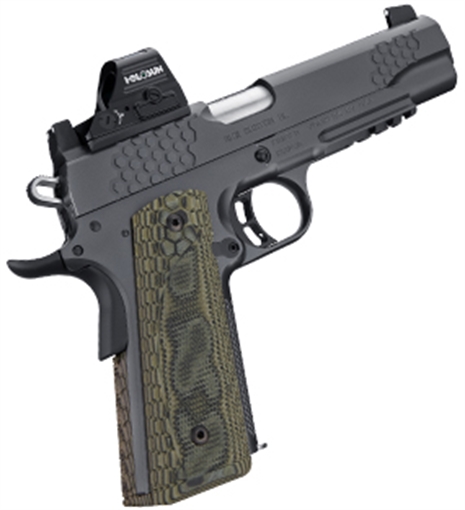 Kimber Mfg.,inc KHX Custom (RL) 45 ACP 8+1 5" Front Serrations Stainless Steel Slide Gray KimPro II G-10 Grip 3000436