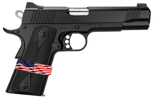 Kimber Custom LW Liberty 45 ACP 5" SS Match Grade Barrel, KimPro Black Serrated Steel Slide, KimPro Black Aluminum Frame w/Beavertail, ANKA Grip, 7 Rd