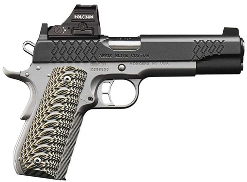 KIMBER AEGIS ELITE CUSTOM OI HOLOSUN 507C-GR X2 2MOA .45 ACP 5IN BARREL 7RD 3000505
