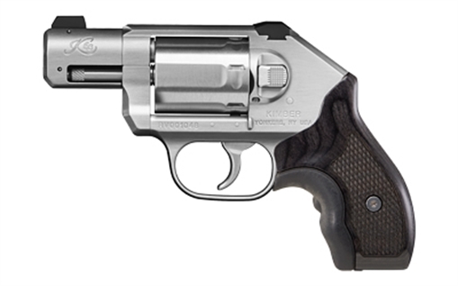 Kimber America K6S Stainless, Double Action Only, Revolver, Small Frame, 357 Magnum, 2" Barrel, Stainless Steel Match Grade Barrel, Stainless Steel, Brushed Finish, Silver, Crimson Trace Laser Grip, White Dot Sights, Non-Manual Safety, 6 Rounds, California