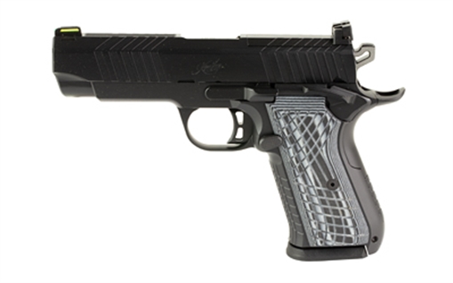 Kimber America KDS9c, 1911, Semi-automatic, Single Action, Aluminum Frame Pistol, Compact, 9MM, 4" Fluted Barrel, Matte Finish, Black, G10 Grips, Optics Ready, Adjustable Rear Sight With Fiber Optic Front, 10 Rounds, 2 Magazines 3100011