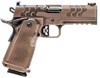 Kimber 2K11 Pro Minotaur 9mm 4.25" Fluted Barrel, Sandstone Cerakote Lightening Cut/Optic Ready/Serrated Slide, Sandstone Cerakote Frame w/Beavertail, Aluminum Grip, 19 Rd
