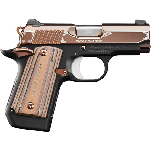 *D* Kimber Micro 9 9mm, 3.15" Barrel, Rose Gold, Night Sights, 6rd