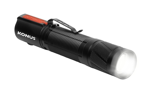 Konus RC-7 Rechargeable Tactical Zoom Flashlight - 1200 Lumens 3931