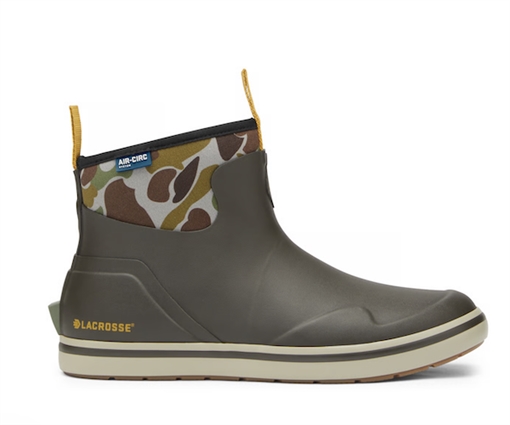 LACROSSE ALPHA DECK BOOT 6" BLK OLV CAMO 621201----