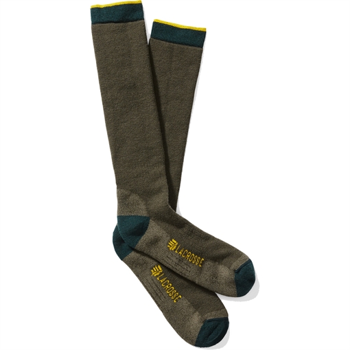 Lacrosse Lacrosse Men's Merino Midweight Socks Over Calf Green Large 913323-L