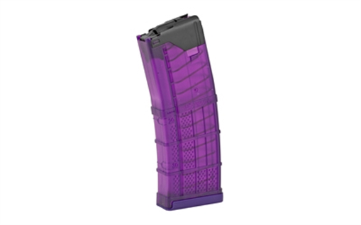 Lancer Systems Magazine, L5 Advanced Warfighter, 223 Remington/556NATO, 30 Rounds, Fits AR Rifles, Polymer, Translucent Purple 999-000-2320-50