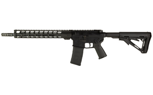 LanTac USA LLC Raven, Optics Ready, Semi-automatic Rifle, AR-15, 223 Wylde, 14.5" Barrel with a Pinned and Welded Lantac Dragon Muzzle Brake that Brings the Barrel Length to 16", 1:7 Rifling, Matte Finish, Black, Flip-Up Iron Sights, 30 Rounds, 1 Magazine