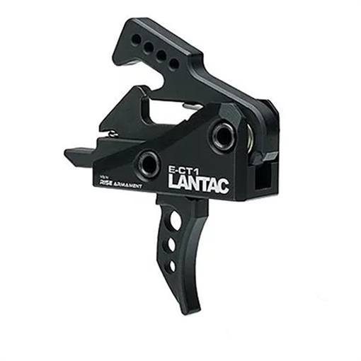 LanTac USA LLC ECT-1, Single Stage Trigger, 3.5LB Pull Weight, Curved Shoe, Fits AR Pattern Receivers, Non-Adjustable, Anodized, Black 01-LP-ECT1C