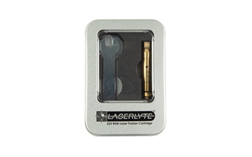 LaserLyte Laser Cartridge Trainer, Bore Sighter, Fits 223 Remington, Red Laser, Brass 1226988