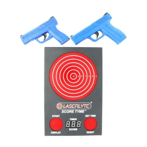 LaserLyte Score Tyme Trainer Target Versus Kit with 2 Pistols and Point of Impact Display L01-00032
