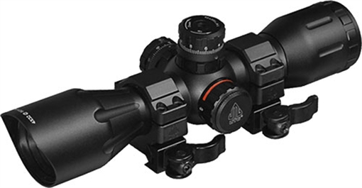 UTG CROSSBOW SCOPE 4X32 1" PRO 5-STEP RGB RETICLE QD RINGS SCPM4CR5WQ
