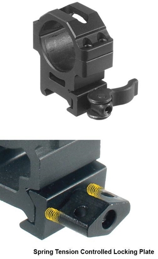 Leapers UTG 2-Piece Max Strength LE Grade Picatinny Rings - 22mm Width 30mm - Medium RQ2W3154