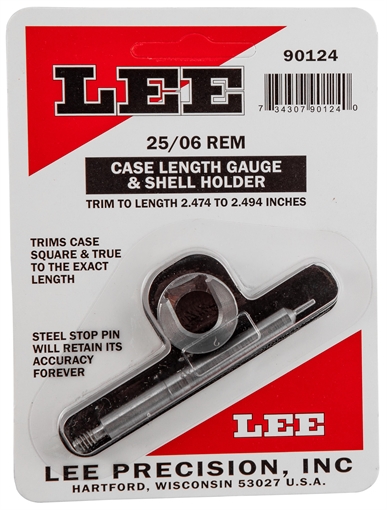 Lee Case Length Gage and Shell Holder .25-06 Remington 90124