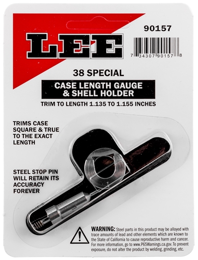 Lee Precision LEE LENGTH GAUGE/ SHELLHOLDER, .38 SPECIAL 90157