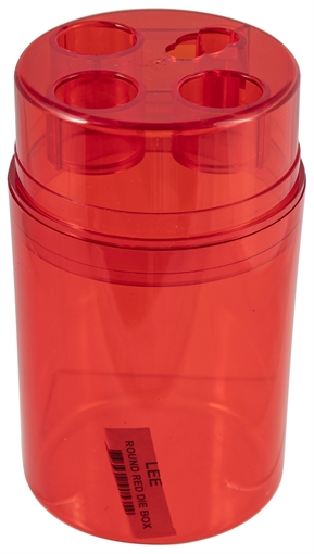 Lee Precision Die Box Red Multi-Caliber Plastic Capacity 3 Dies 90535