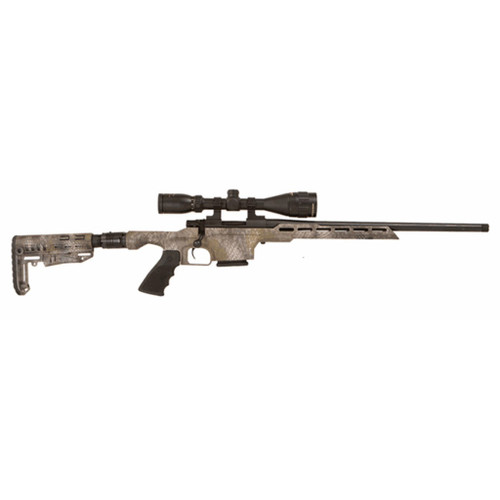 Howa M1500 Mini Action 6.5 Grendel, 20" Threaded Barrel, Kryptek Kratos Camo, 4-12x 40mm Nikko Sterling Scope, 5rd