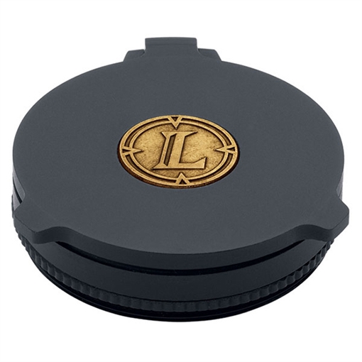Leupold Alumina Scope Cover Matte Black Aluminum 28mm Objective Screw On Mount Flip Open 58755