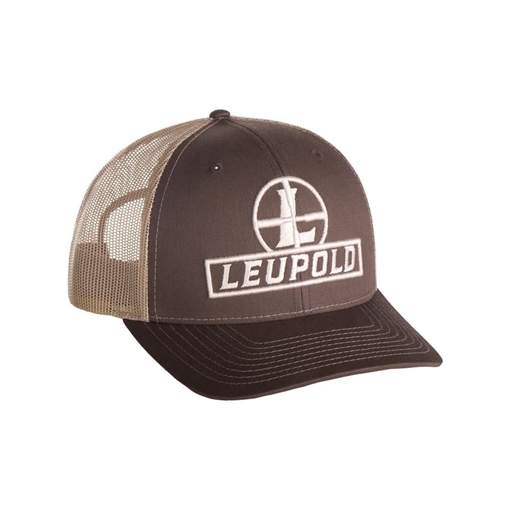 Leupold Reticle Trucker Hat Brown/Khaki 180424