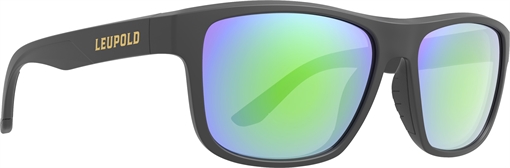 Leupold Katmai Shooting Sunglasses Matte Black with Emerald Mirror 179099