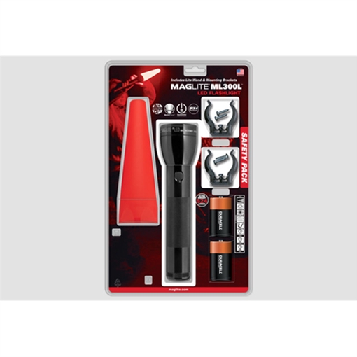 Maglite 2 D-Cell Roadside Safety Pack ML300L-I201G