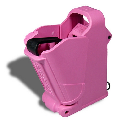 Maglula UpLULA Loader & Unloader Double & Single Stack Style made of Polymer with Pink Finish for 9mm Luger, 45 ACP Pistols UP60P