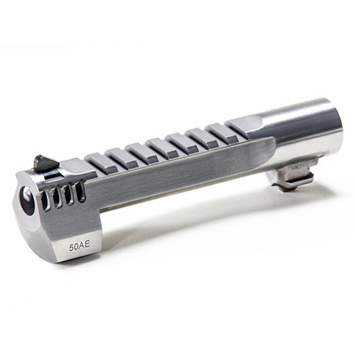 Magnum Research Barrel, .50 Action Express, 6", Picatinny Accessory Rail, With Muzzle Brake, Fits Desert Eagle MK XIX 50AE, Stainless Steel Finish, Silver BAR506SRMB
