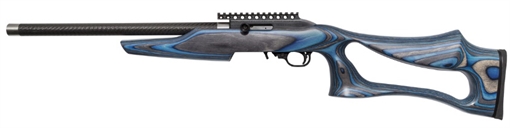 Magnum Research Magnum Lite SwitchBolt Full Size 22 LR 10+1 17" Black Anodized Carbon Steel/Threaded Barrel, Black w/Integral Scope Base Receiver/ Blue Fixed Thumbhole Stock, Right Hand SSEB22G