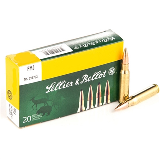 Sellier & Bellot Rifle 300Blackout 147gr Full Metal Jacket 20 Per Box/50 Case SB300BLKB