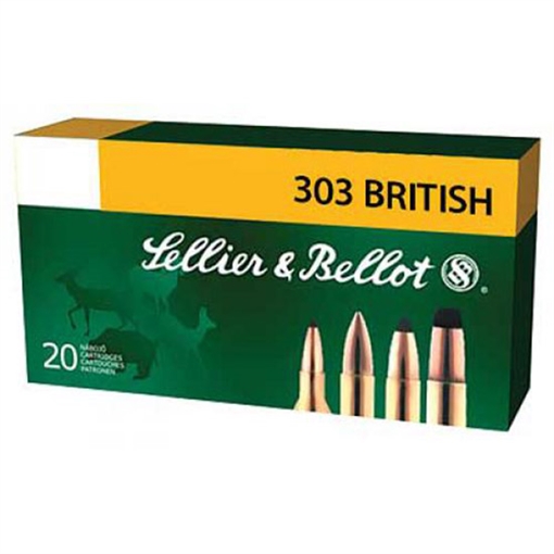 Sellier & Bellot Rifle 303British 150gr Soft Point 20 Per Box/20 Case SB303B