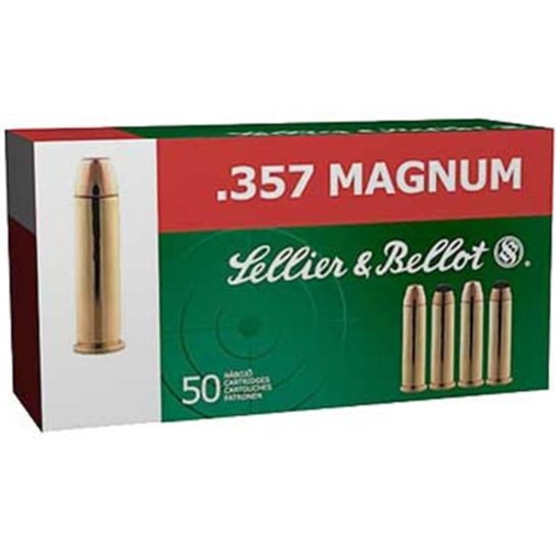 Sellier & Bellot Handgun 357Mag 158gr Full Metal Jacket 50 Per Box/20 Case SB357A