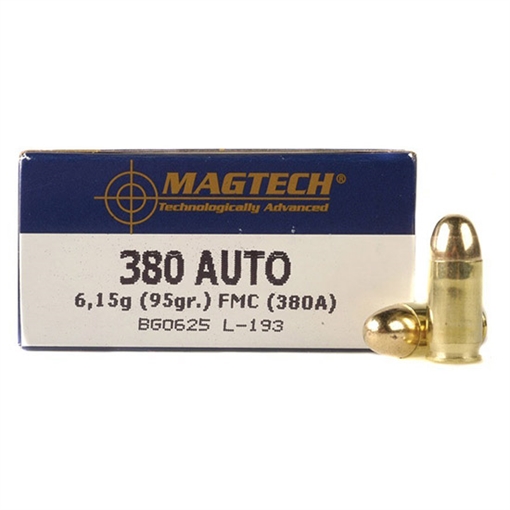 Magtech Range/Training CP 95gr Full Metal Jacket 50 Per Box/20 Case 380A
