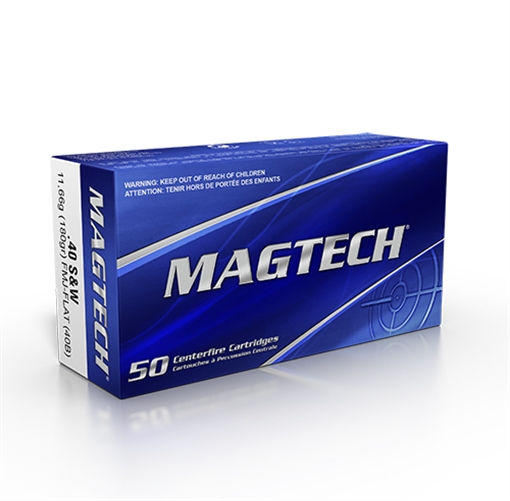 Magtech .40 S&W FMJ Flat 40BCS