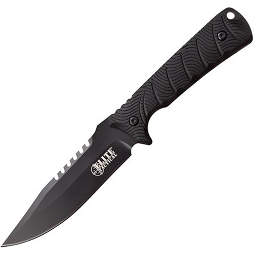 Master Cutlery Elite Tactical Backdraft Fixed Knife 5" Blade Black ET-FIX005BK