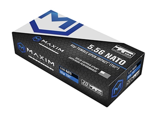 Maxim 5.56 NATO Rifle Ammo - 62 Grain MXM-49001