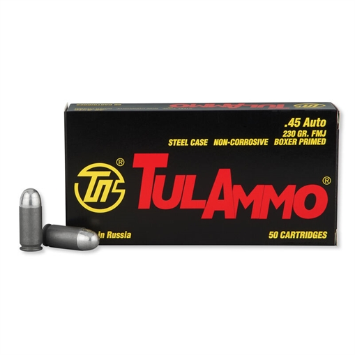 Maxxtech Essential Steel Handgun Ammunition .45 ACP 230 gr FMJ 850 fps 50/ct ES452300