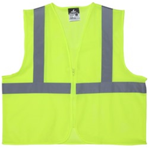 MCR Safety Class 2 Mesh Lime Safety Vest V2CL2MLZM