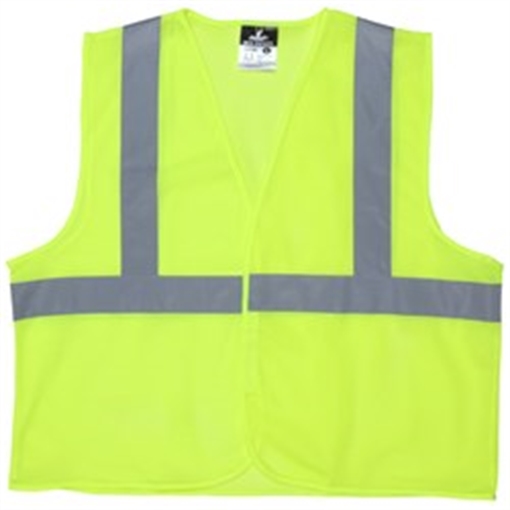MCR Safety Class 2 Mesh Lime Safety Vest V2CL2MLL
