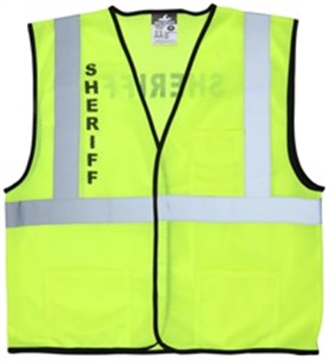 MCR Safety Hi Vis Reflective Lime Safety Vest VCL2MLSHFL