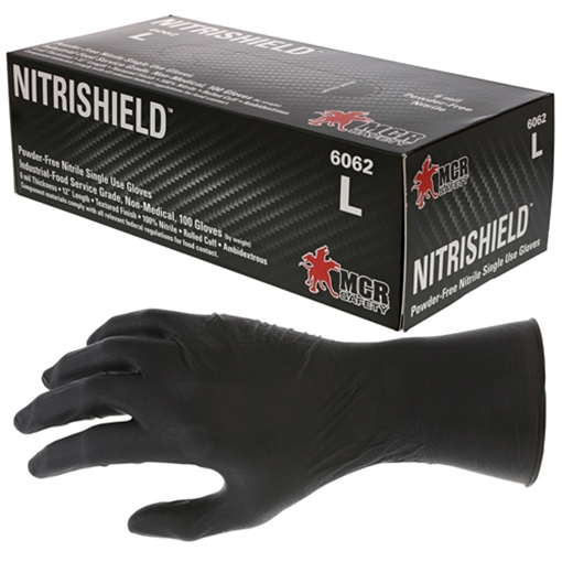 MCR Safety Nitri-Stealth Black Nitrile 6062XXL