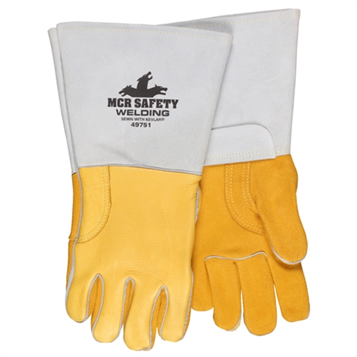 MCR Safety Pearl Grain Elkskin Welder Kevlar Sewn 49751XL