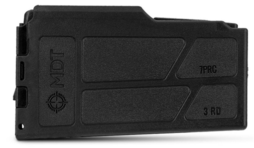 MDT MAGAZINE 7PRC POLYMER LA 3.850 3RD - BLK M109671-BLK 109671BLK