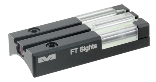 Meprolight USA FT Bullseye Rear Sight Green Tritium FO/Black Frame Fits Remington R1, Dovetail Mount 631303108