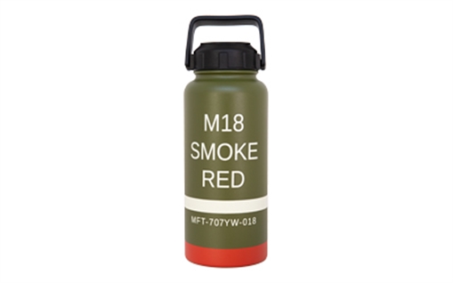 Mission First Tactical Mission First Tactical, M18 Red Smoke Drinkware, Bottle, 32 oz, Green DM18R-32