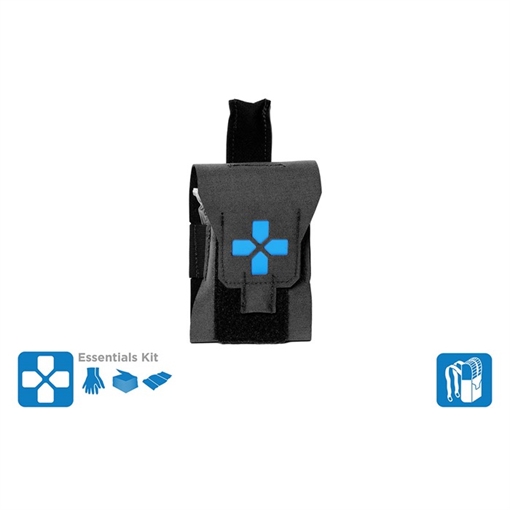 Blue Force Gear MICRO TRAUMA KIT NOW!-NANO-ESSENTIAL SUPPLIES-BLACK TKN-NANO-ESS-BK