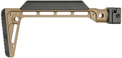 Midwest Industries Minimalistic Side Folding Stock Flat Dark Earth 6061 Aluminum Folding MI-MIN-SF-FDE