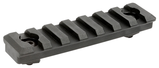 Midwest Industries Polymer M-LOK Rail, Fits M-LOK Handguards, 7 Slot, Polymer Construction, Matte Finish, Black, Hardware Included MI-7PMR MI7PMR