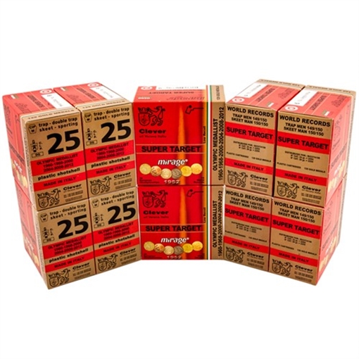 Clever MIRAGE SUPER TARGET T1 12GA 2-3/4'' 1-1/8OZ #9 SHOT 250/CASE CMST12L9