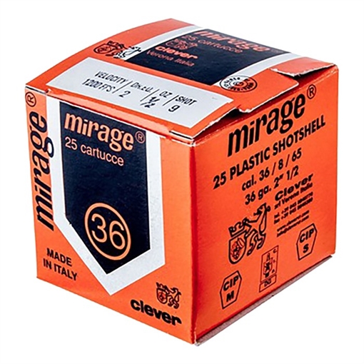 Clever MIRAGE SUPER TARGET .410 BORE 2-1/2'' 1/2OZ #7.5 SHOT 250/CS CMSTSC4175