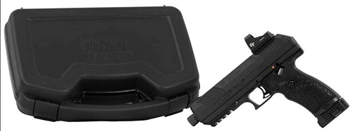 HiPoint JXP Handgun 10mm 10rd Magazine 5.2" Threaded Barrel Black with Crimson Trace Red Dot Sight and Case JXP10 CTHC JXP10CTHC